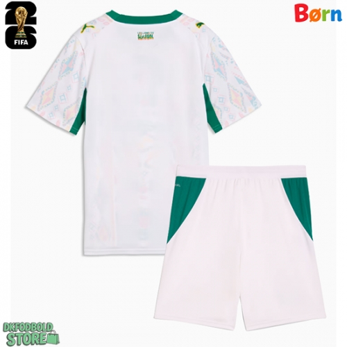 Senegal Replika Babytøj Hjemmebanesæt Børn VM 2026 Kortærmet (+ Korte bukser)